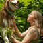 Magical Fern Forest Dog Bandana & Matching Keychain bandana Aria the Fox
