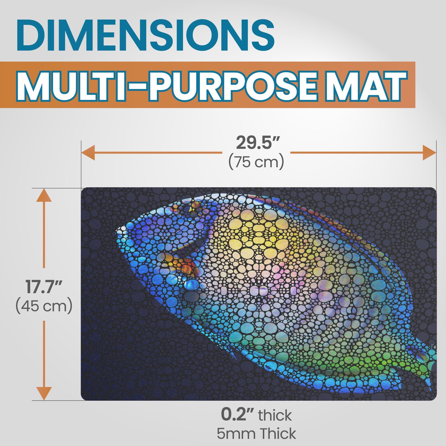 Flipper Aquarium Mat with Tang Artwork Flipper Aquarium Products