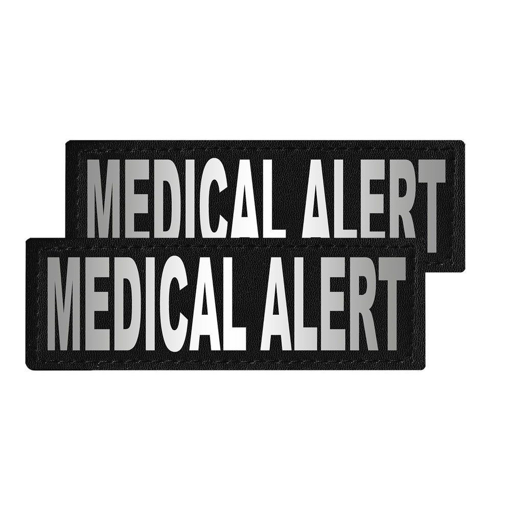 Removable Reflective Patches (Set of 2) "MEDICAL ALERT" Dog Harnesses Dogline