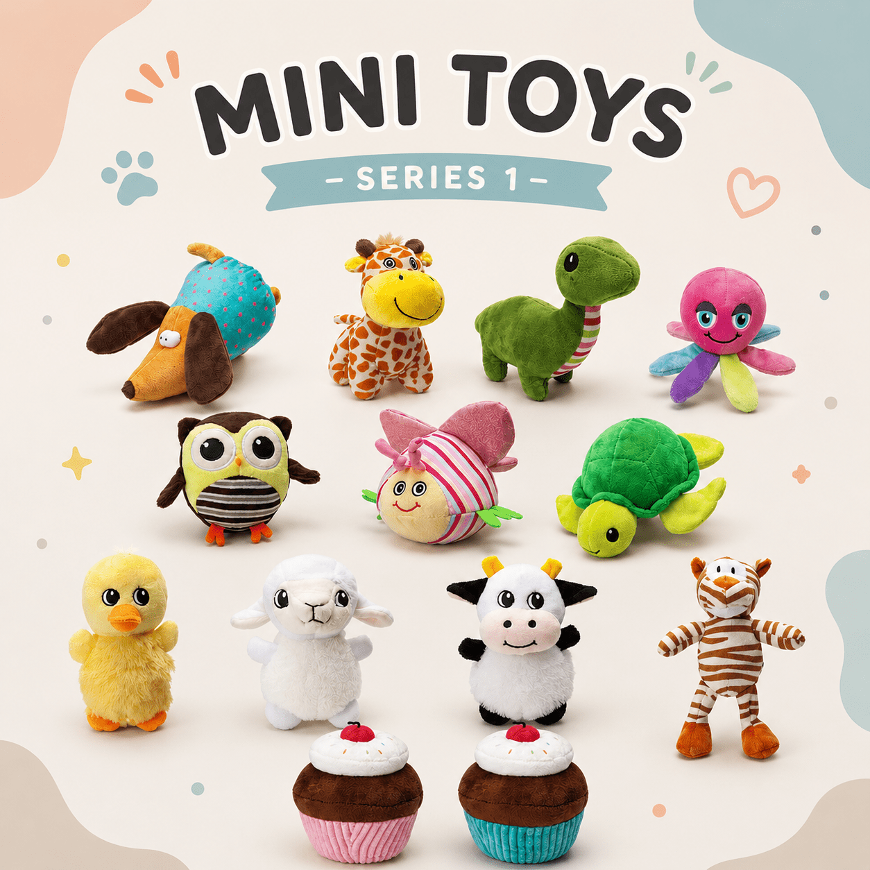 Mini Plush Dog Toy Collection - Series 1 Dog Toys Dogline