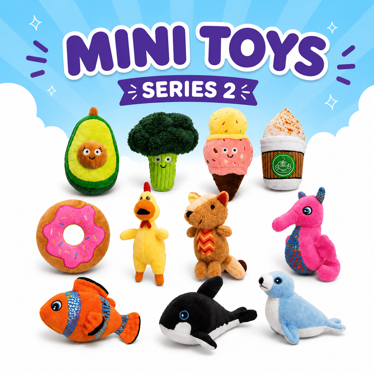 Mini Plush Dog Toy Collection - Series 2 Dog Toys Dogline