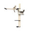The Crow's Nest - A Wall Cat Scratcher with Hammock Onyx Bamboo Natural Canvas 3-Tier 32" Cat Condo Catastrophic Creations