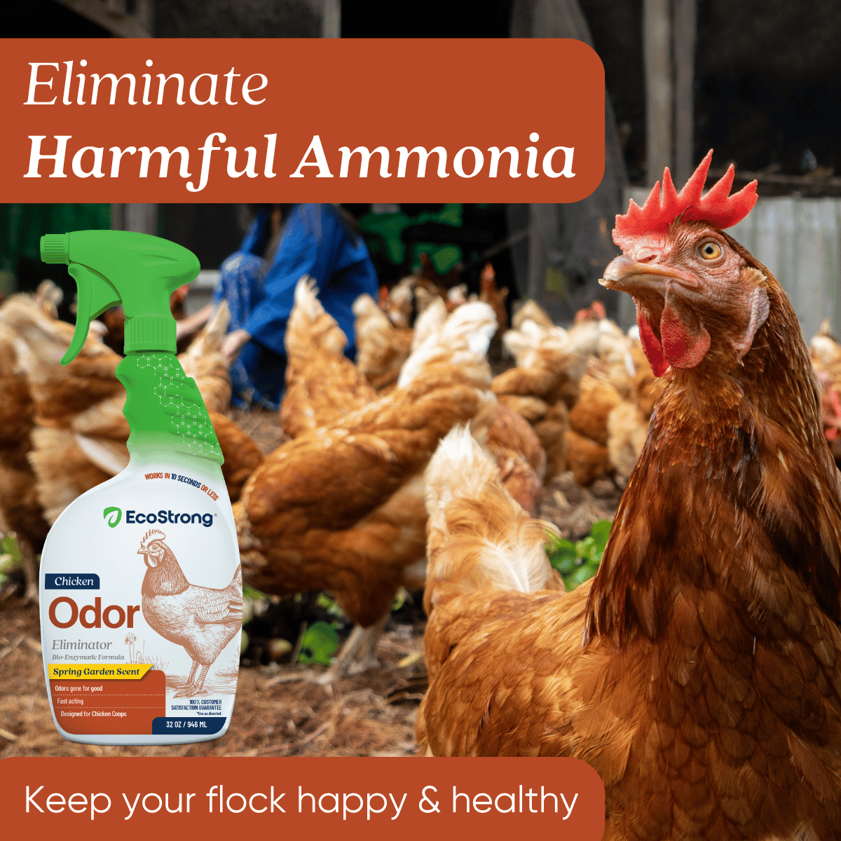 Chicken Coop Odor Eliminator Pet & Animal > Chicken Coop Odor EcoStrong