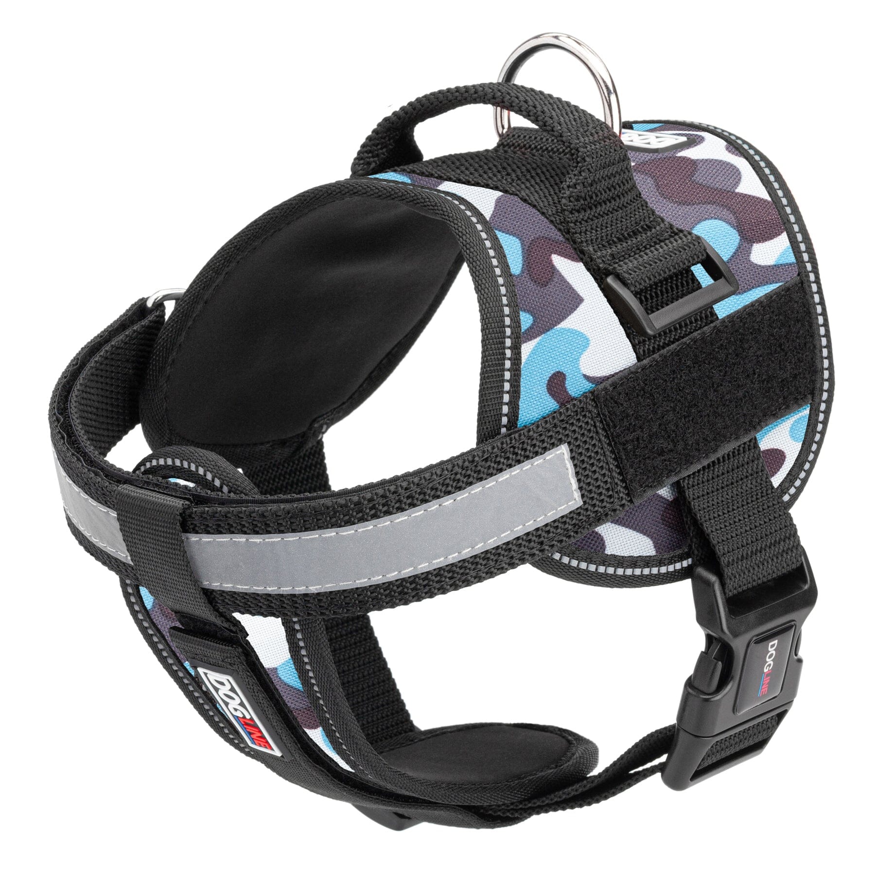 Unimax Multi-Purpose Dog Harness Blue Camo Dog Harnesses Dogline