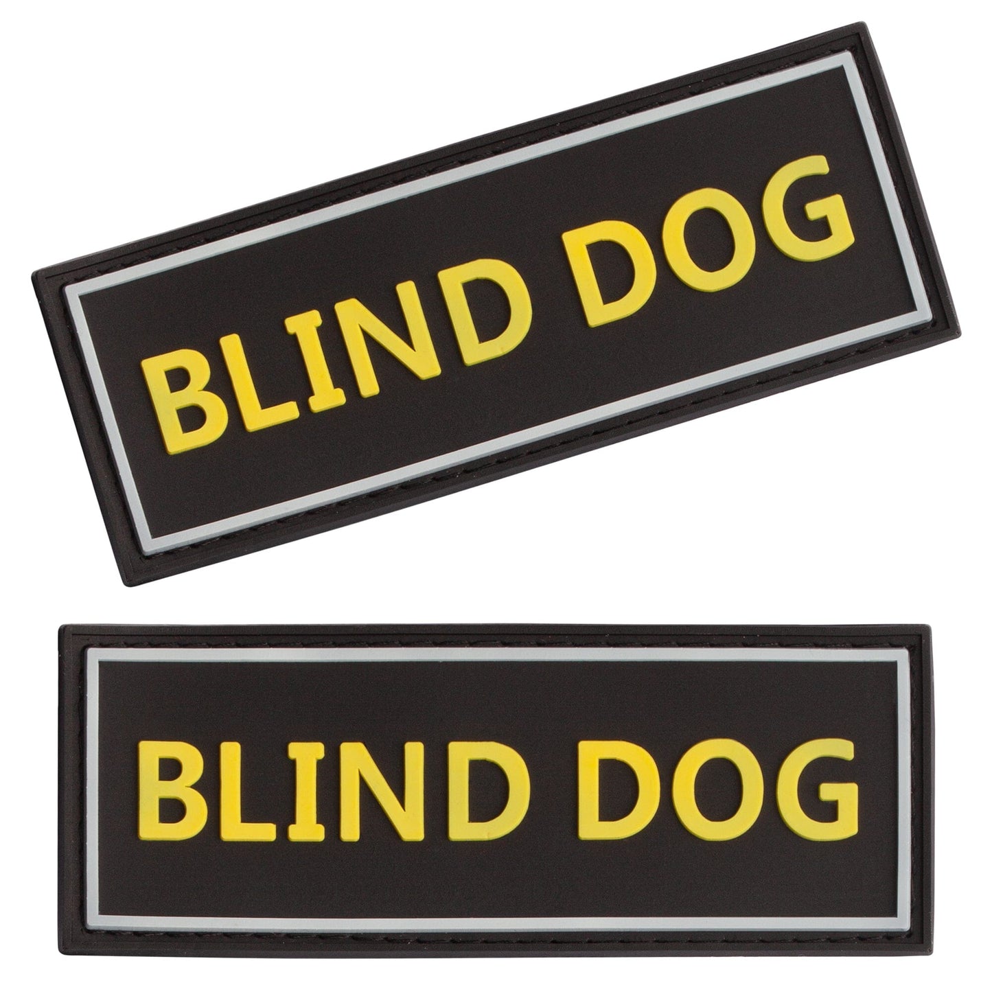 Dogline 3D Rubber Removable Patches for Dog Harness and Vest Blind Dog Dog Patches Dogline