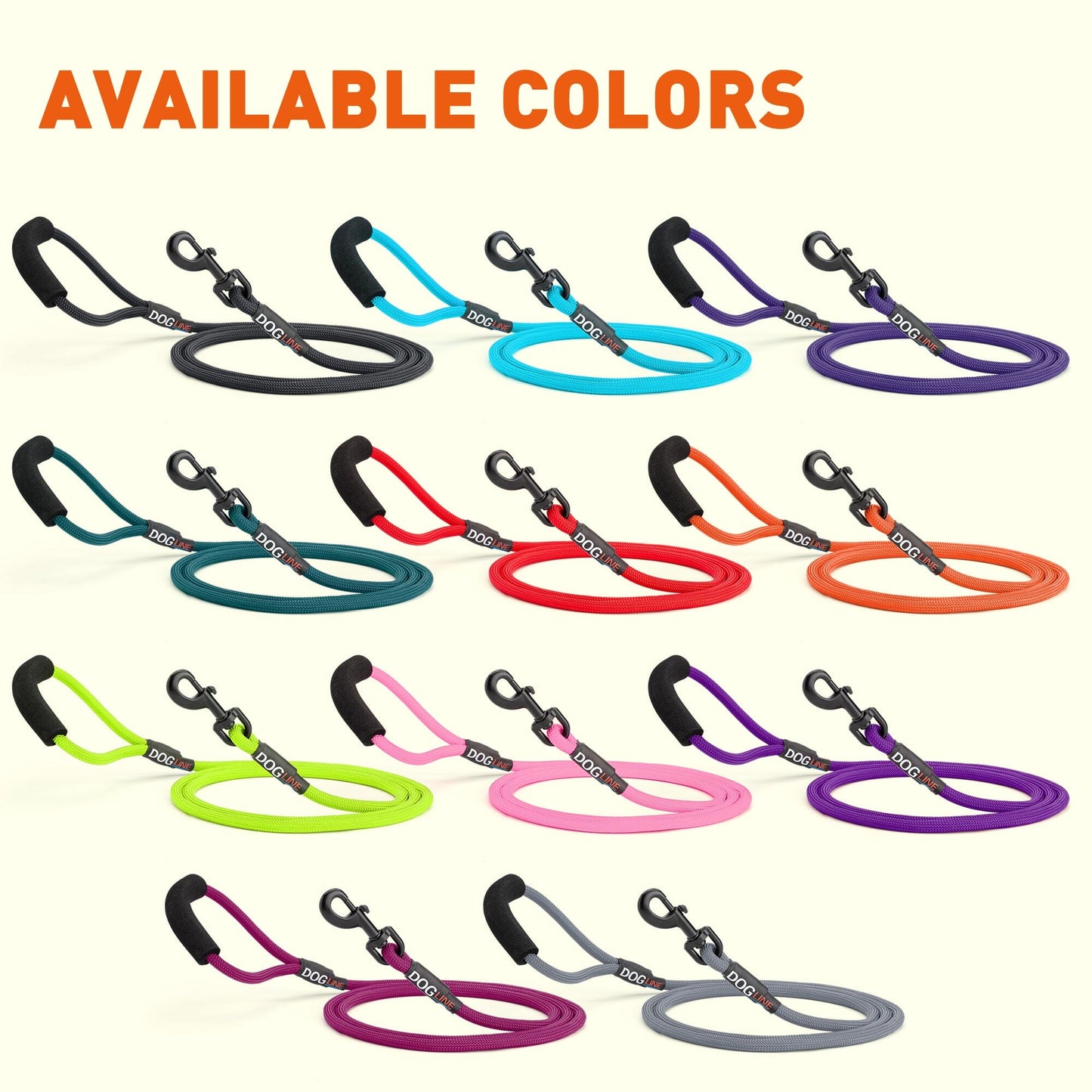Nylon Round Dog Lead Dog Leashes Dogline