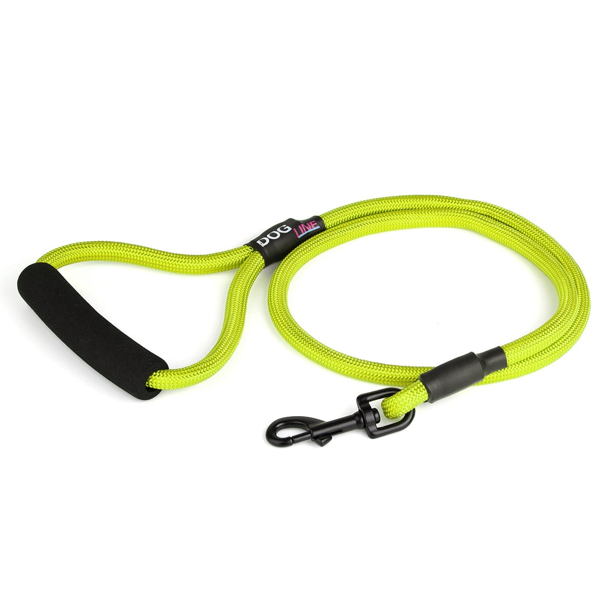 Nylon Round Dog Lead Lime Green 4' 1 Dog Leashes Dogline