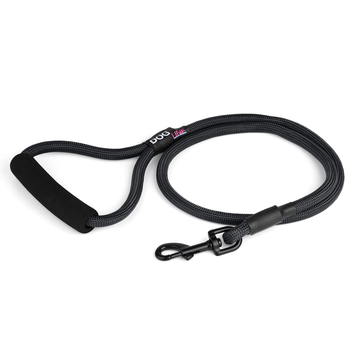 Nylon Round Dog Lead Black 4' 1 Dog Leashes Dogline