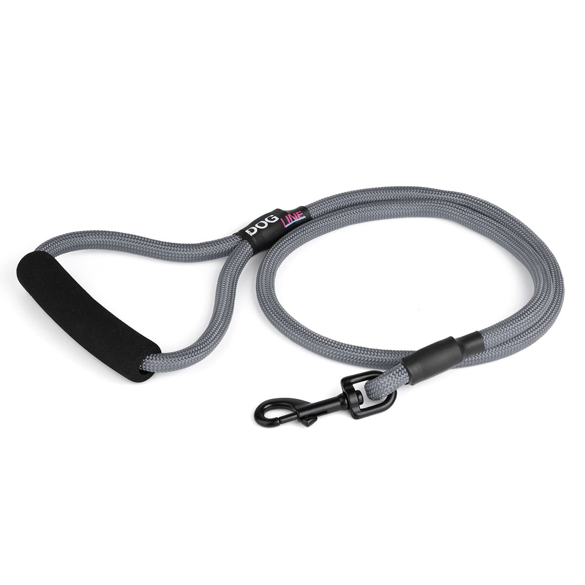 Nylon Round Dog Lead Grey 4' 1 Dog Leashes Dogline