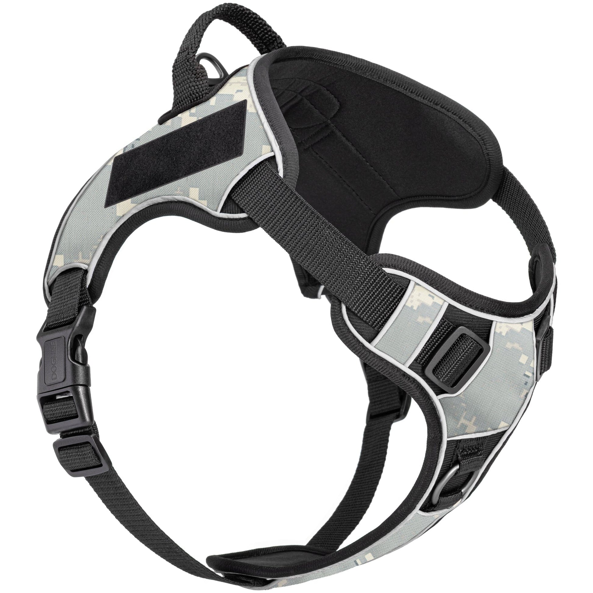 Dogline Quest Multi-Purpose No Pull Dog Harness Urban Camo Dog Harnesses Dogline