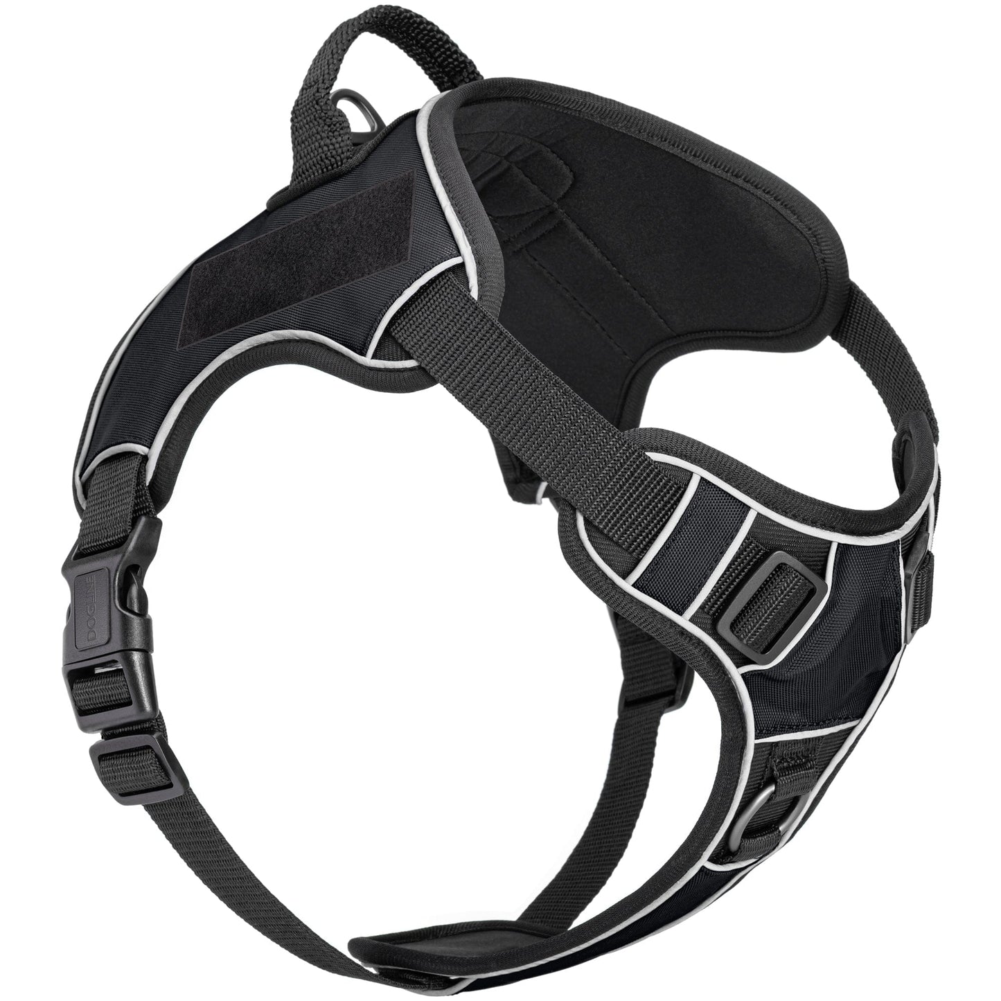 Dogline Quest Multi-Purpose No Pull Dog Harness Black Dog Harnesses Dogline