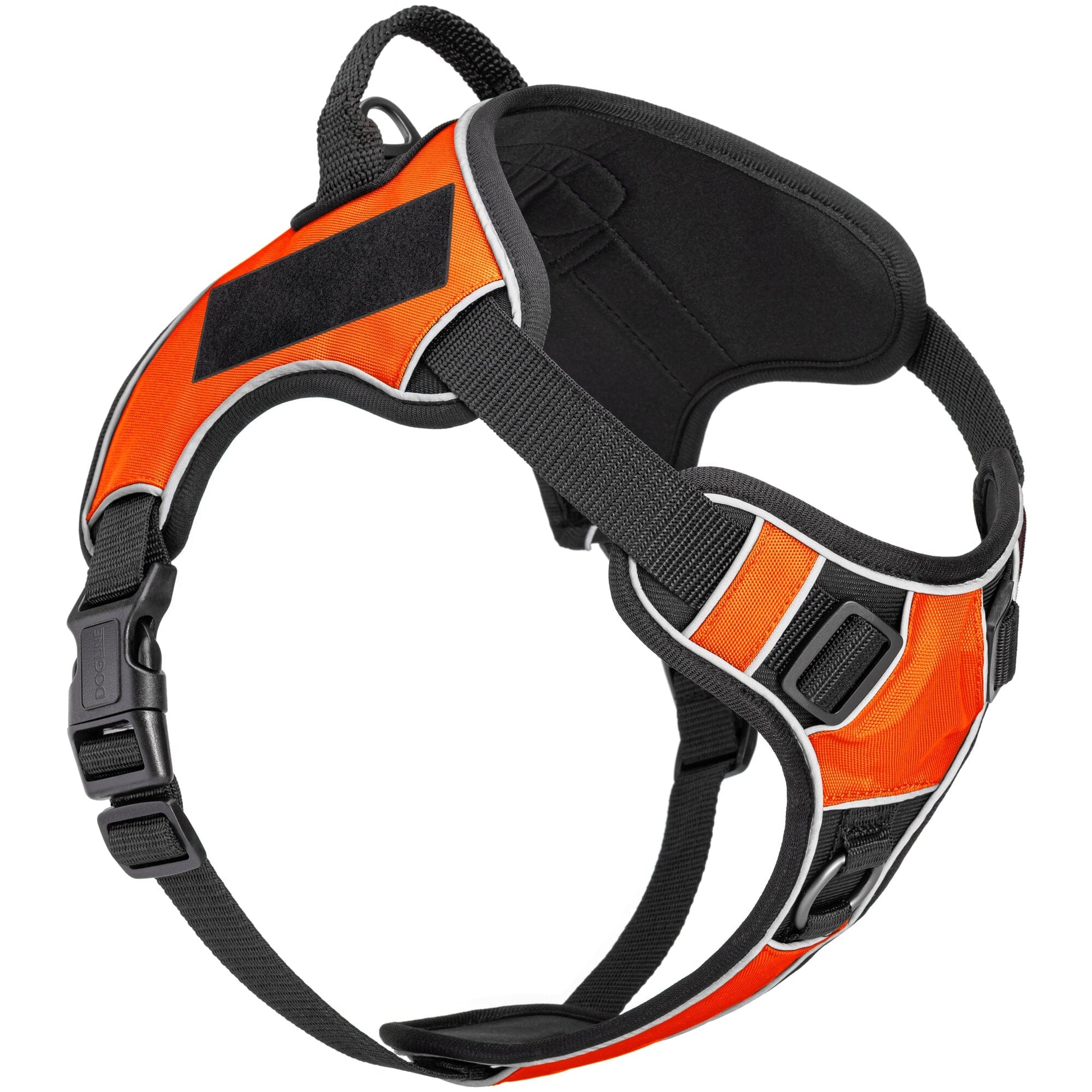 Dogline Quest Multi-Purpose No Pull Dog Harness Orange Dog Harnesses Dogline