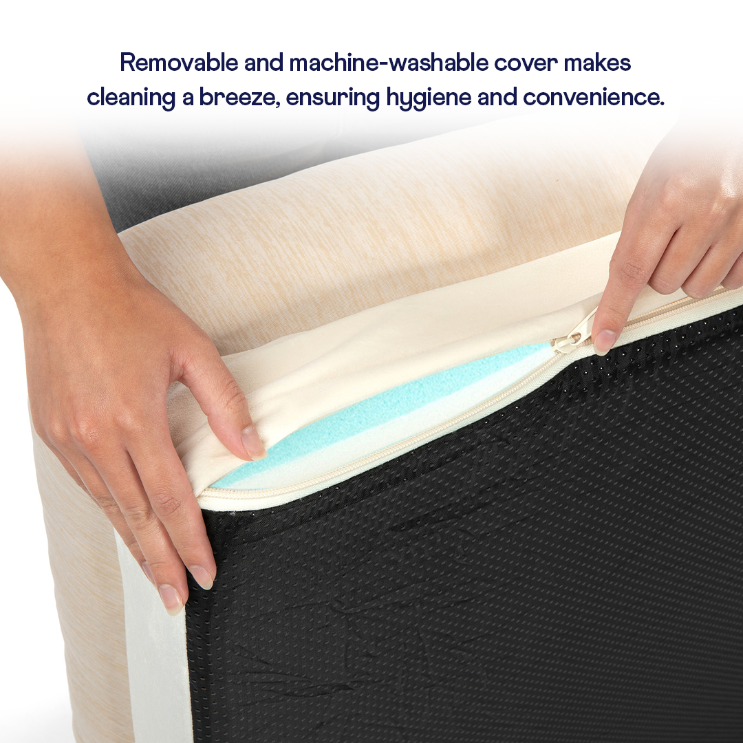 PupChill™ Cooling 4-Bolster Dog Bed - Arctic Sand Dog Beds Paw.com