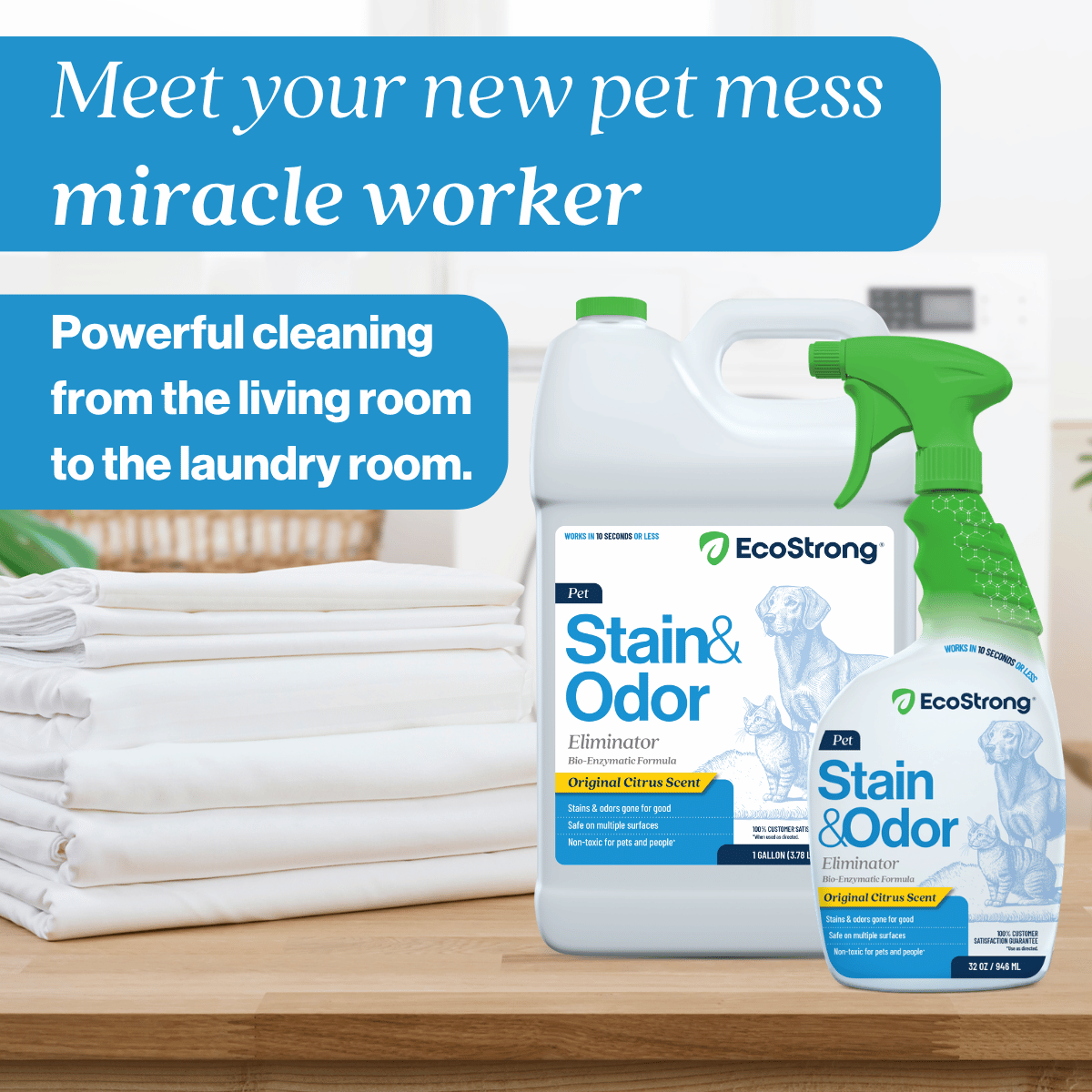Pet Stain and Odor Eliminator Pet & Animal > Pet Stain & Odor EcoStrong