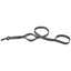 Nylon Multi-Handle Flat Dog Leash Grey 4' 2 Handle Dog Leashes Dogline