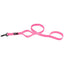 Nylon Multi-Handle Flat Dog Leash Hot Pink 4' 2 Handle Dog Leashes Dogline