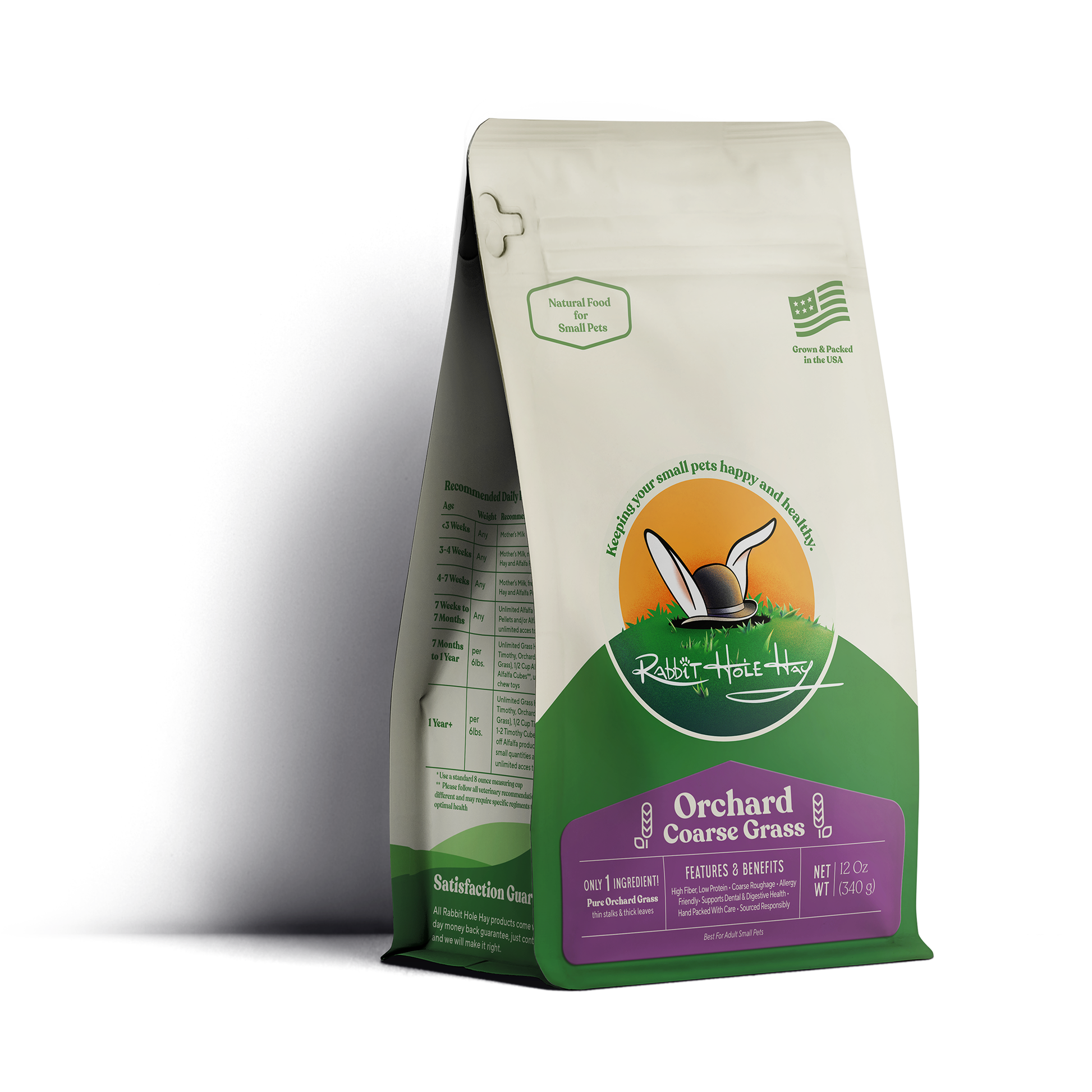 Rabbit Hole Hay Ultra Premium Coarse Orchard Grass 12 oz Hay Rabbit Hole Hay