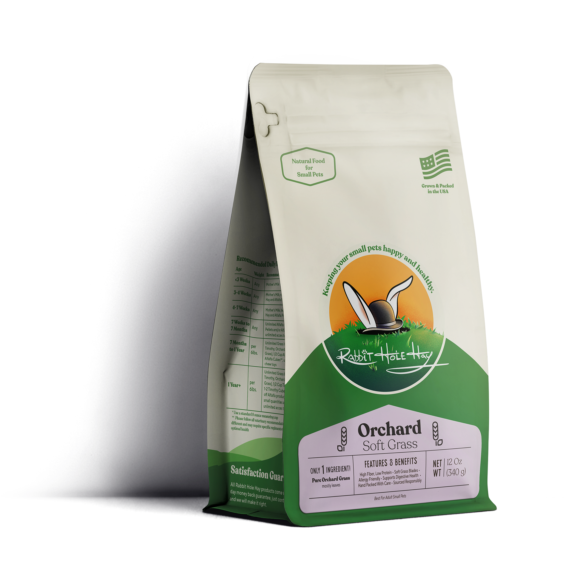 Rabbit Hole Hay Ultra Premium Soft Orchard Grass 12 oz Hay Rabbit Hole Hay