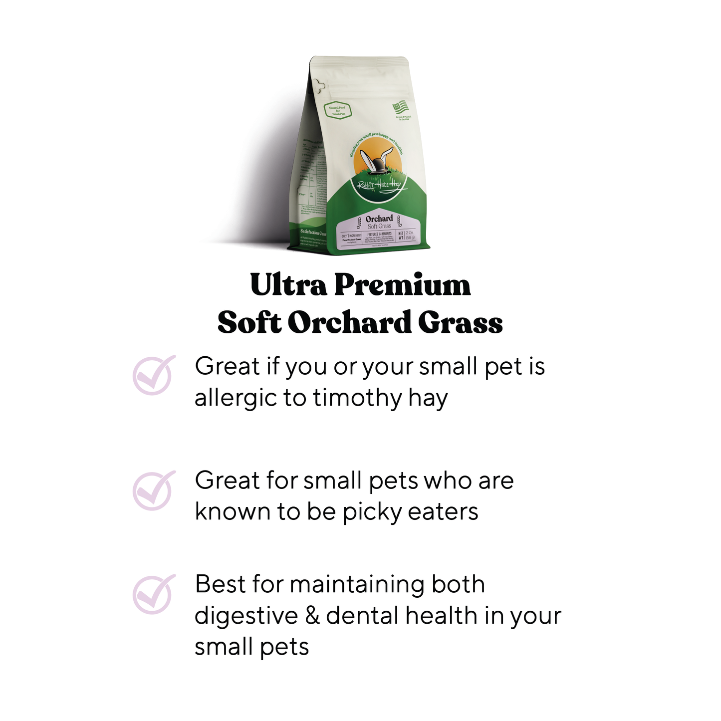 Rabbit Hole Hay Ultra Premium Soft Orchard Grass Hay Rabbit Hole Hay