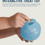 Planet Dog Orbee-Tuff Double Snoop Interactive Treat-Dispensing Dog Toy Dog Toys Balls Outward Hound