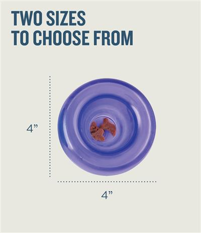Planet Dog Orbee-Tuff Double Snoop Interactive Treat-Dispensing Dog Toy Small Purple Dog Toys Balls Outward Hound