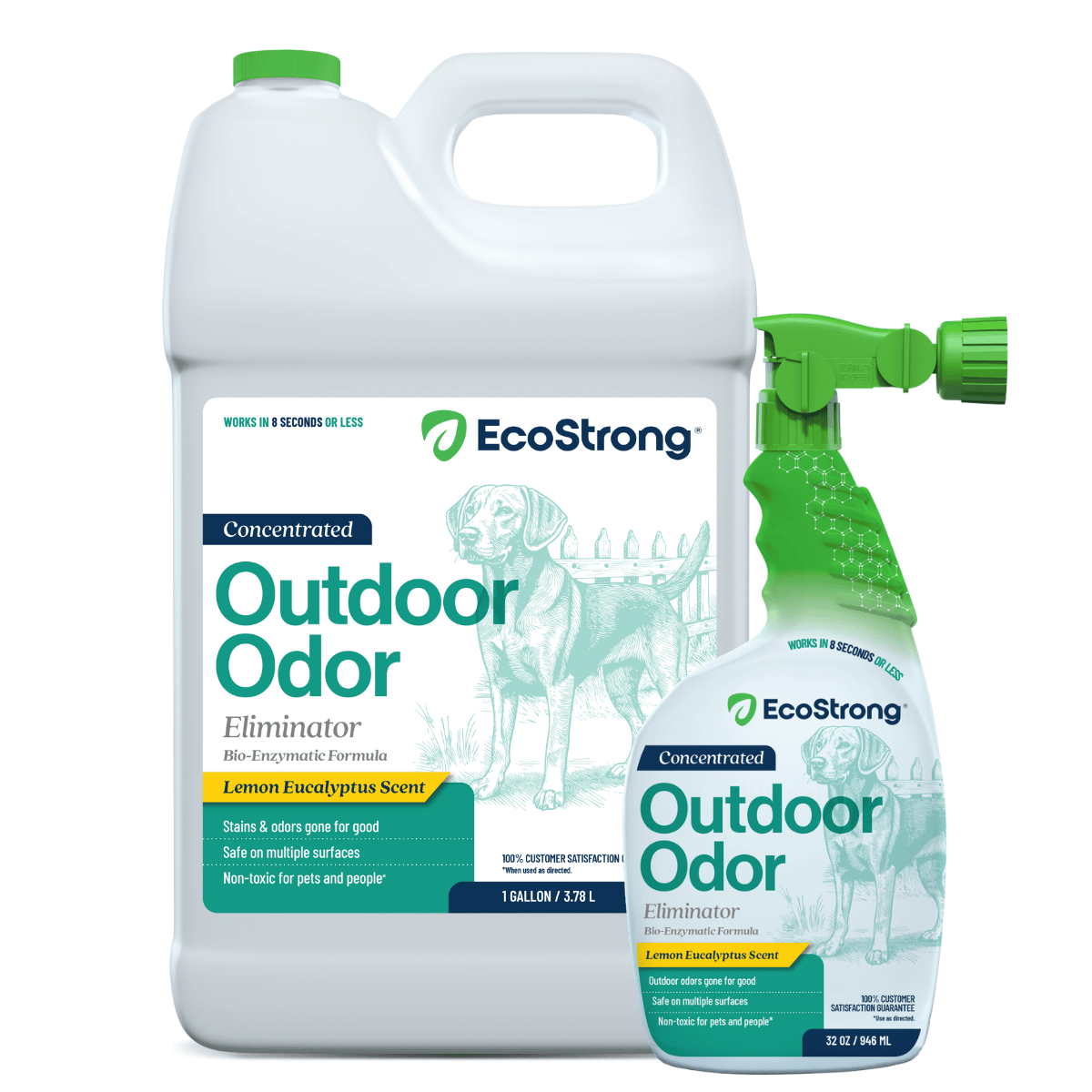 Outdoor Odor Eliminator 32 oz Sprayer Bottle and 1 Gallon Refill Pet & Animal > Outdoor Odor EcoStrong
