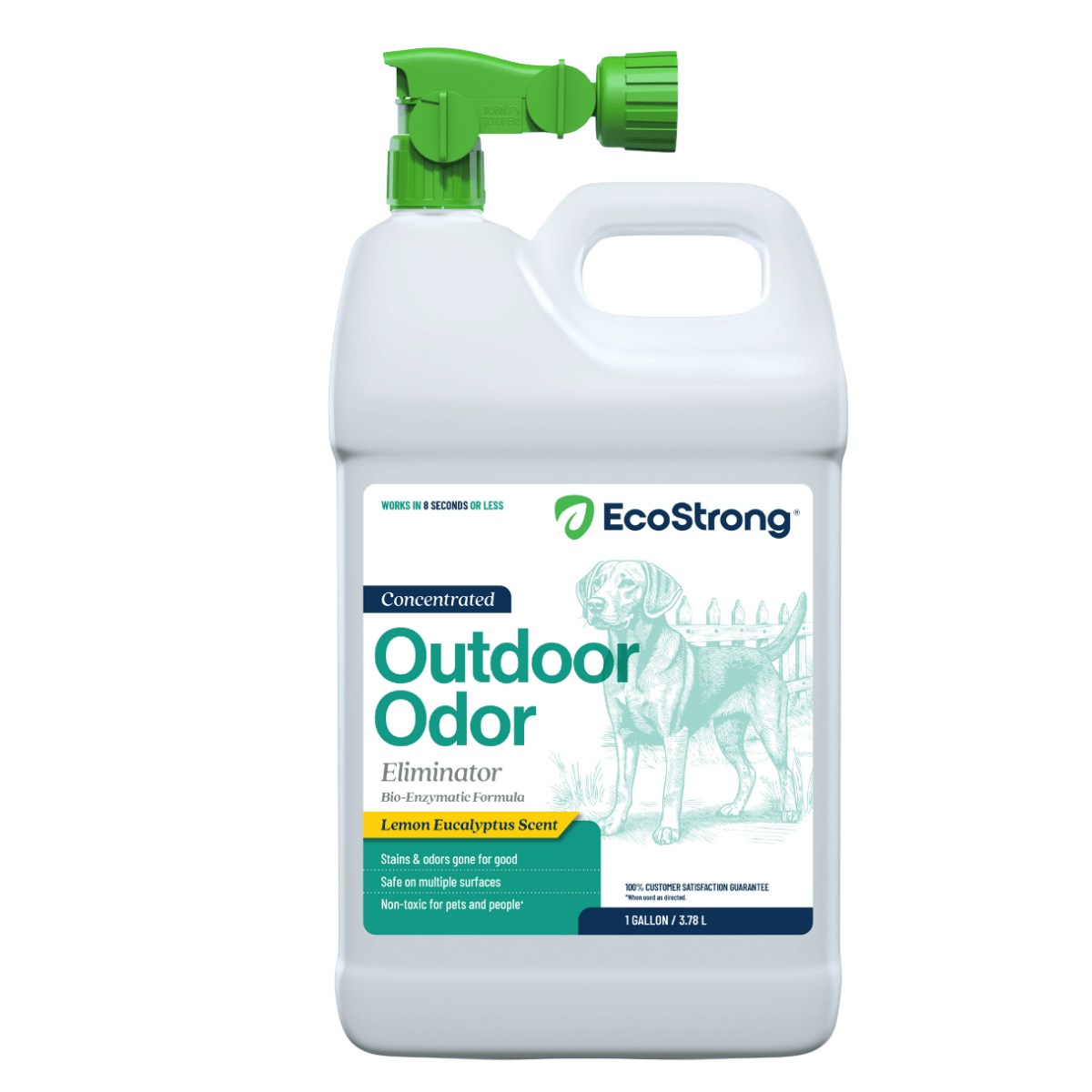 Outdoor Odor Eliminator 1 Gallon Jug and Hose End Sprayer Pet & Animal > Outdoor Odor EcoStrong