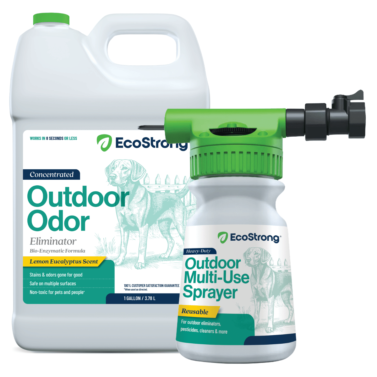 Outdoor Odor Eliminator 1 Gallon Jug and Multi Use Sprayer Pet & Animal > Outdoor Odor EcoStrong