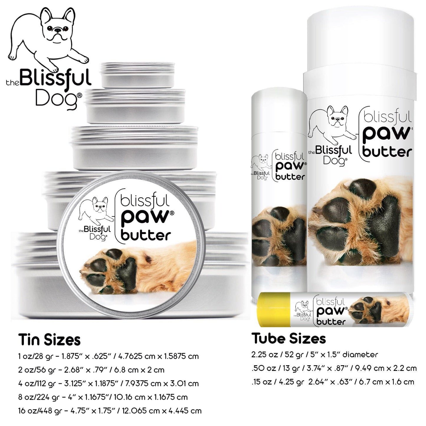 Blissful Paw® Butter Moisturizes Rough, Dry Paw Pads PAW BUTTER The Blissful Dog
