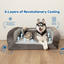 PupChill™ Cooling Bolster Dog Bed Paw