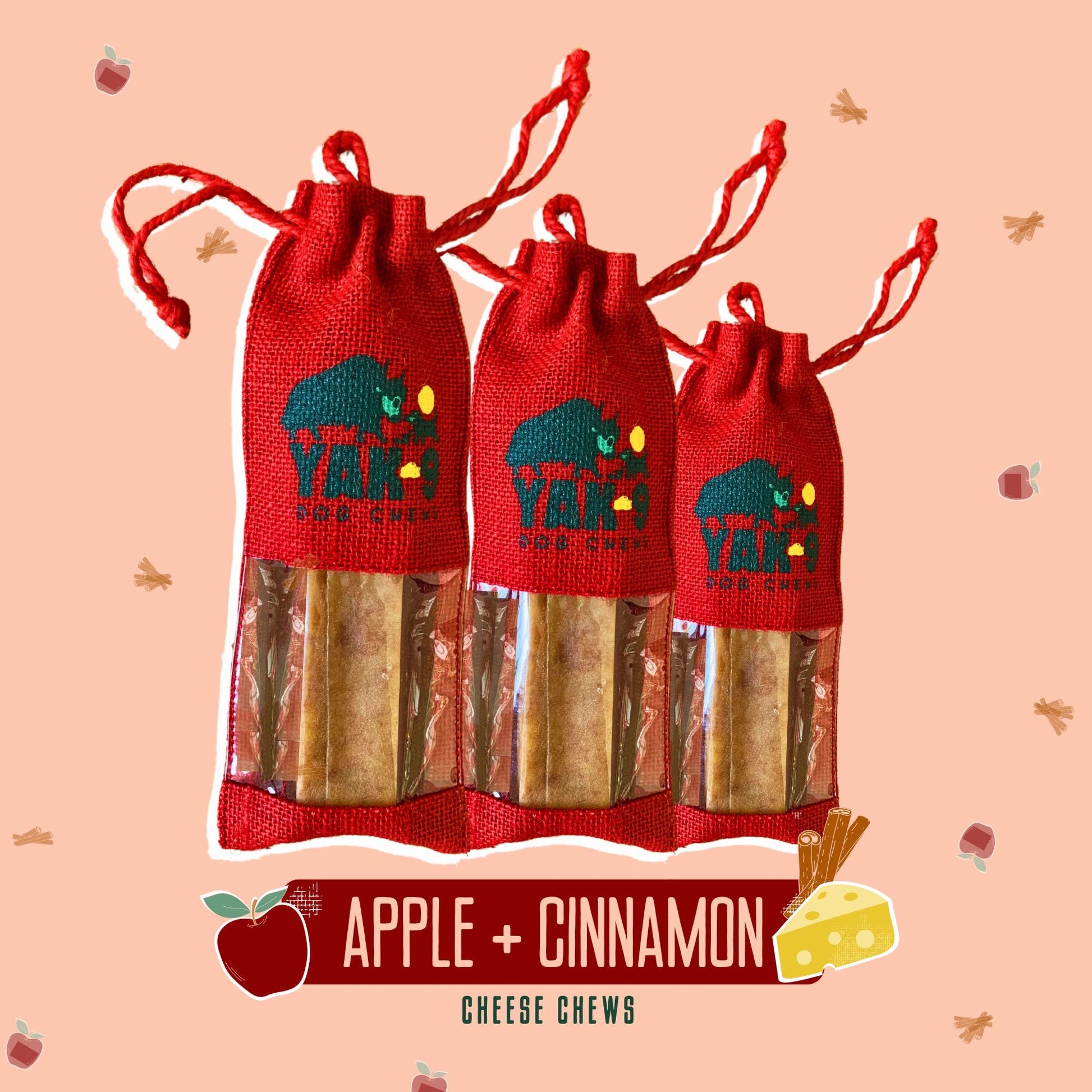 Apple & Cinnamon Chews for Dogs Apple & Cinnamon Chews Yak9 Chews