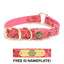 Hunting Dog Center Ring Collar - Blaze Pink Vintage Camo Dog Supplies Pointer Traditions
