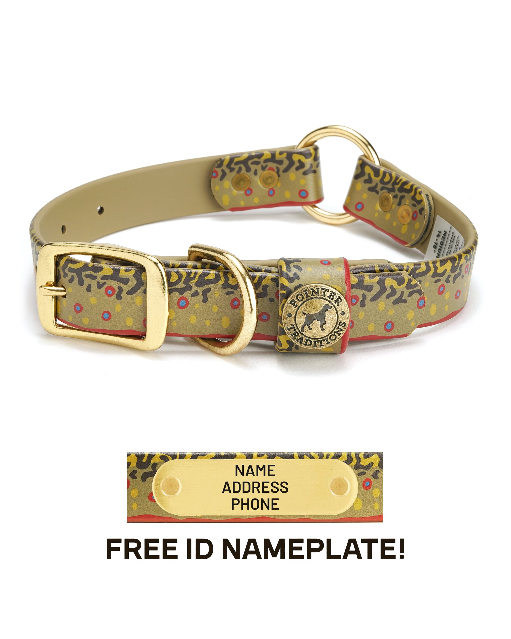 Hunting Dog Center Ring Collar - Brook Trout Dog Supplies Pointer Traditions