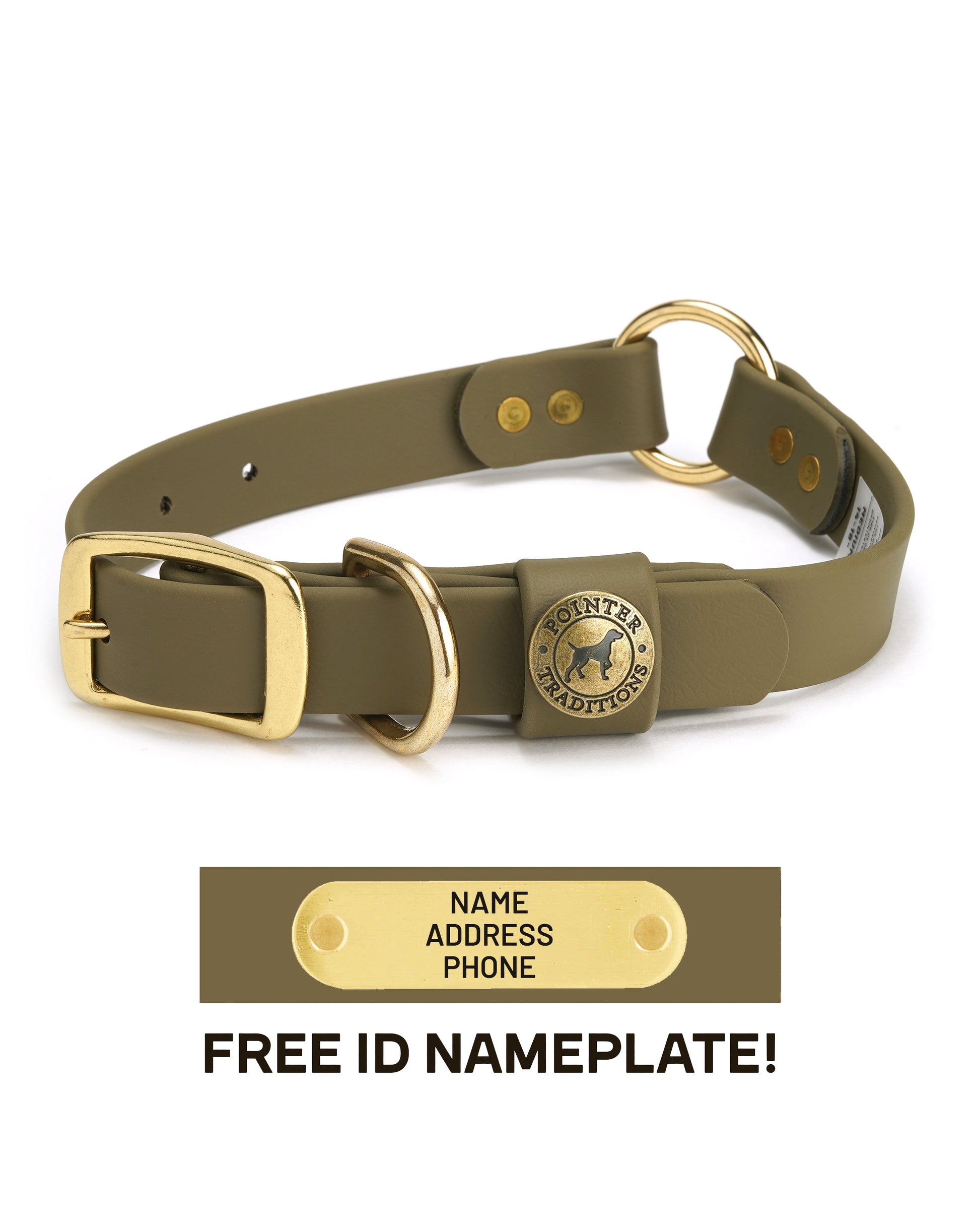 Hunting Dog Center Ring Collar - Ranger Green Dog Supplies Pointer Traditions
