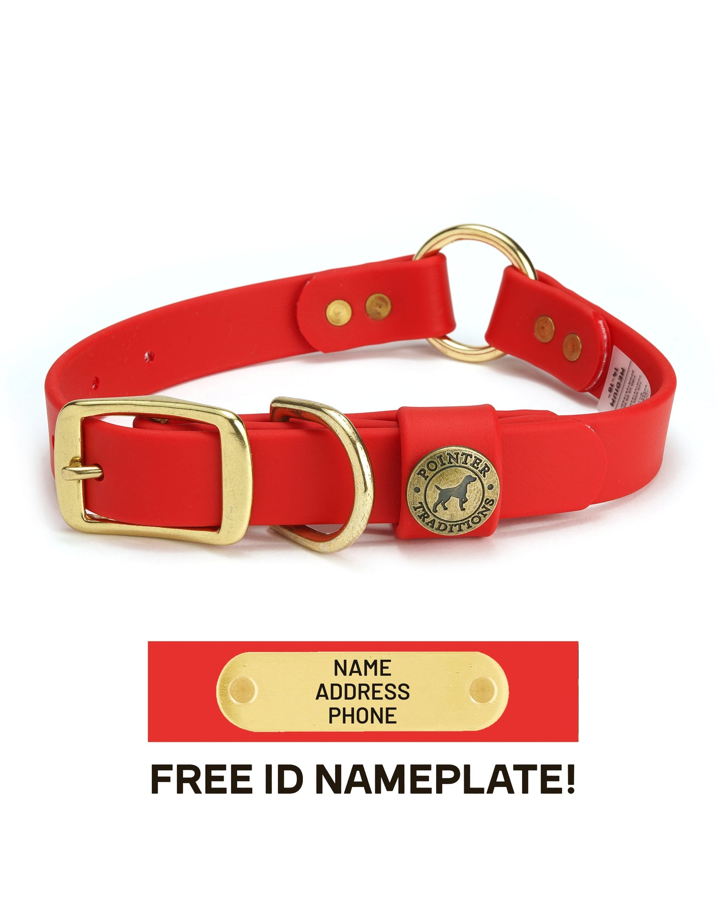 Hunting Dog Center Ring Collar - Red Dog Supplies Pointer Traditions