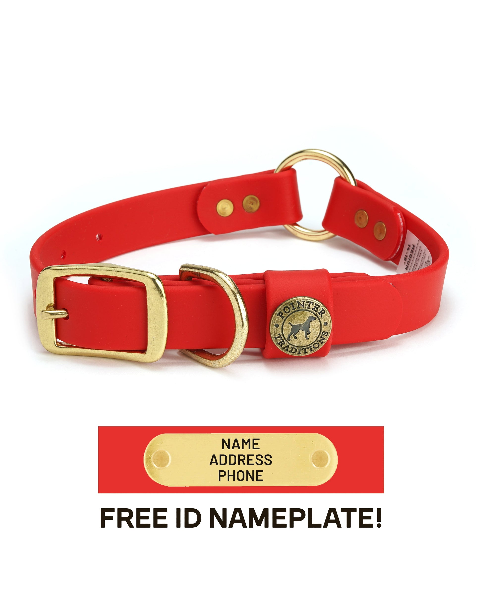 Hunting Dog Center Ring Collar - Red Dog Supplies Pointer Traditions