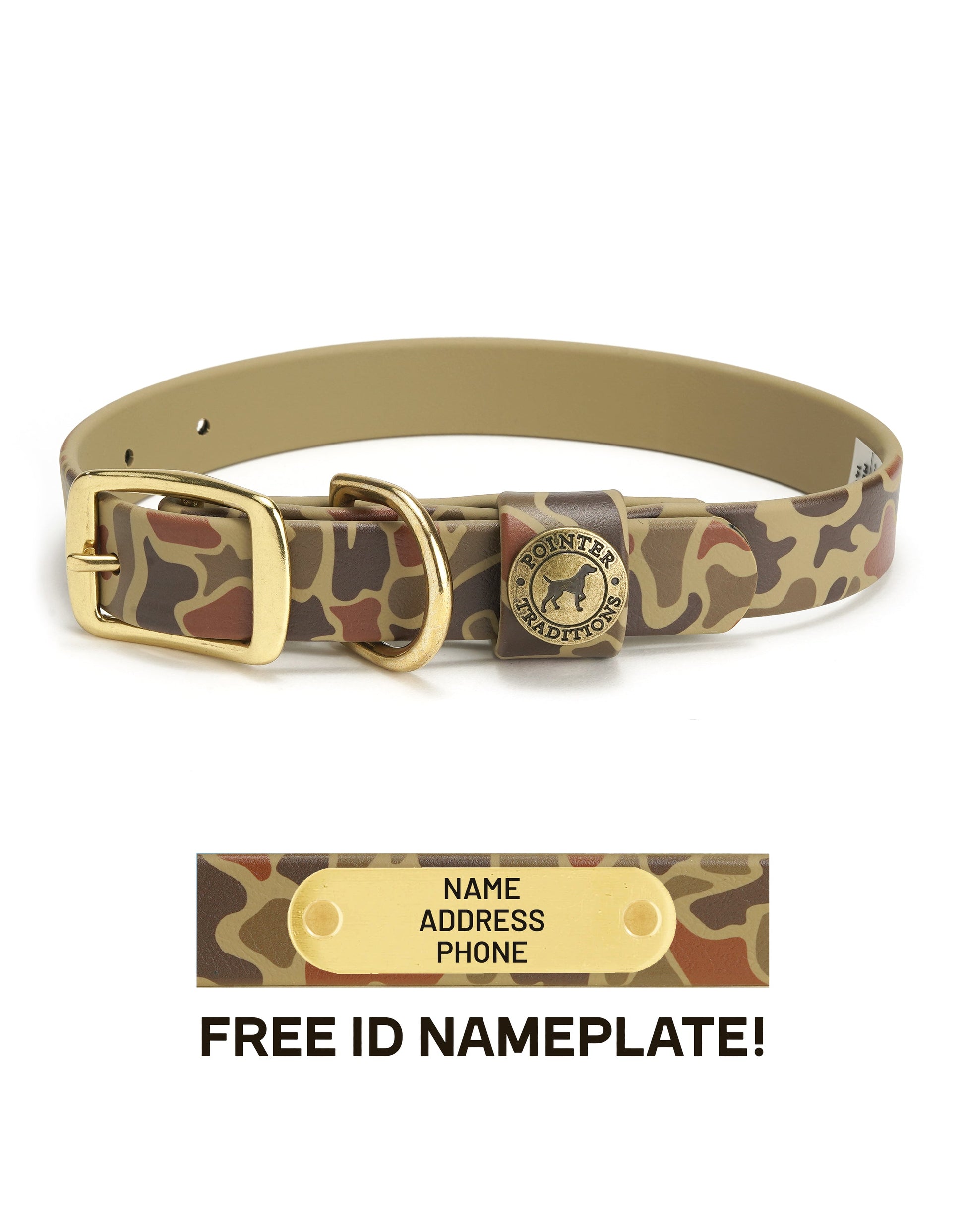 Sporting Dog Collar - Wingshooter Vintage Camo Dog Supplies Pointer Traditions