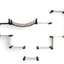 The Temple - Giant Cat Tree on Wall Onyx Bamboo Natural Canvas Planters Cat Condo Catastrophic Creations