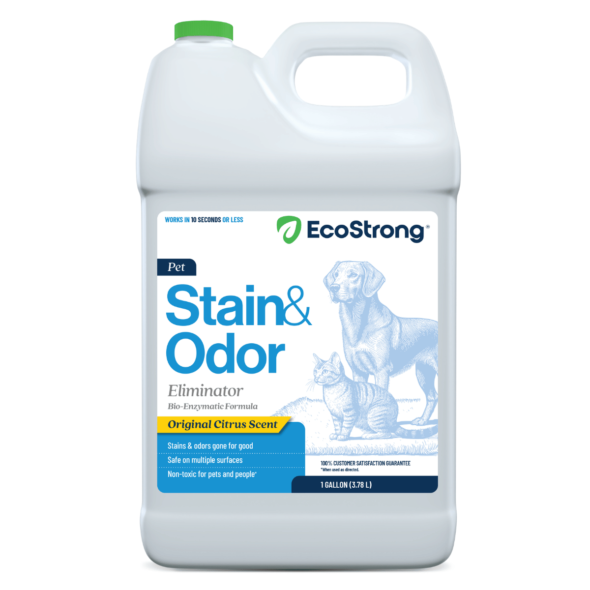 Pet Stain and Odor Eliminator Citrus 1 Gallon Jug Pet & Animal > Pet Stain & Odor EcoStrong