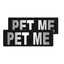 Removable Reflective Patches (Set of 2) "PET ME" Dog Harnesses Dogline