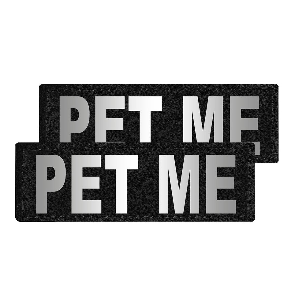 Removable Reflective Patches (Set of 2) "PET ME" Dog Harnesses Dogline