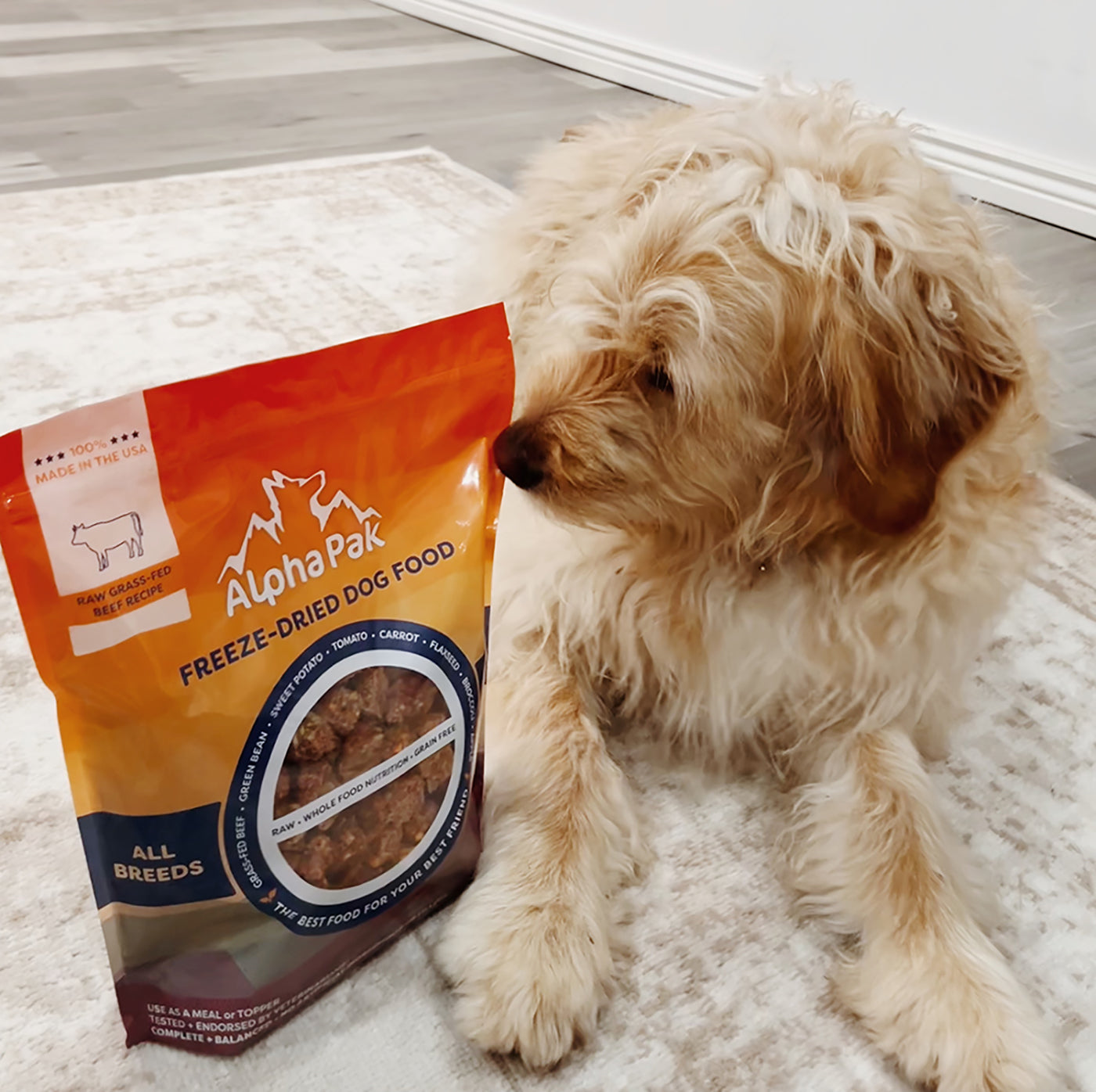 PREMIUM RAW FREEZE DRIED DOG FOOD BEEF freeze dried dog food Alpha Pak