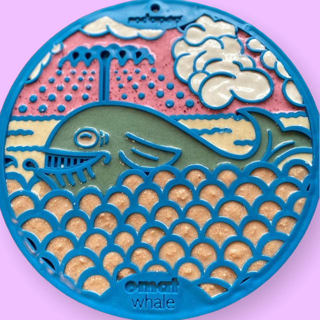 Whale eMat - Enrichment Lick Mat for Dogs and Cats - with Suction Cups | Whale Design | USA Made EMAT SodaPup/True Dogs, LLC