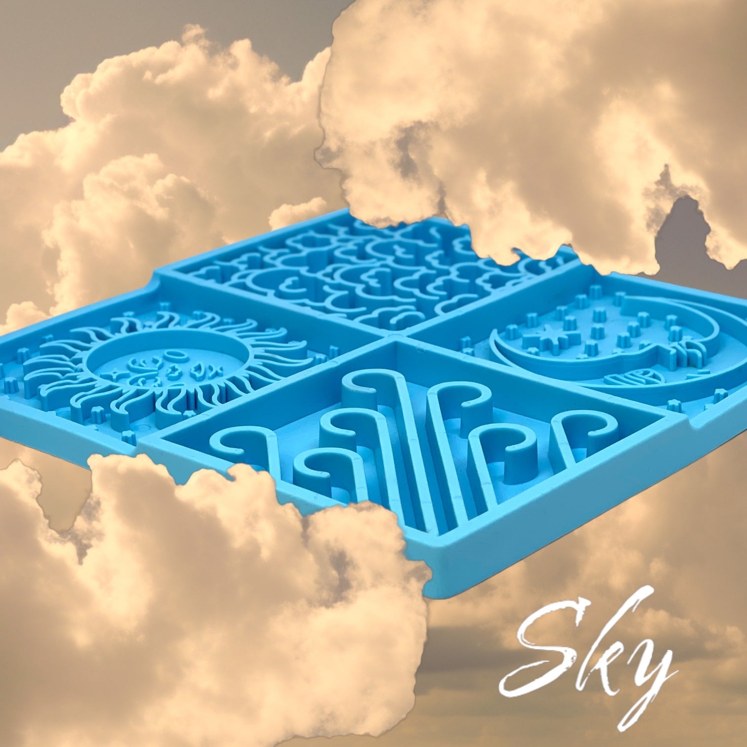 Sky eMat - Enrichment Lick Mat for Dogs and Cats | Celestial Design | SodaPup EMAT SodaPup/True Dogs, LLC