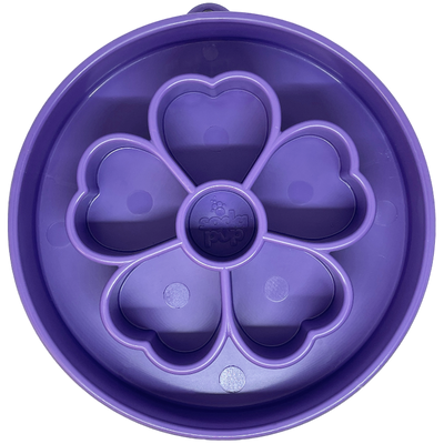Flower eBowl Deep Slow Feeder Dog Bowl for Enrichment | USA Made Flower Bowl - Purple EBOWL SodaPup/True Dogs, LLC