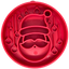 Santa Christmas eBowl Deep Slow Feeder Dog Bowl for Enrichment | USA Made Santa eBowl - red EBOWL SodaPup/True Dogs, LLC