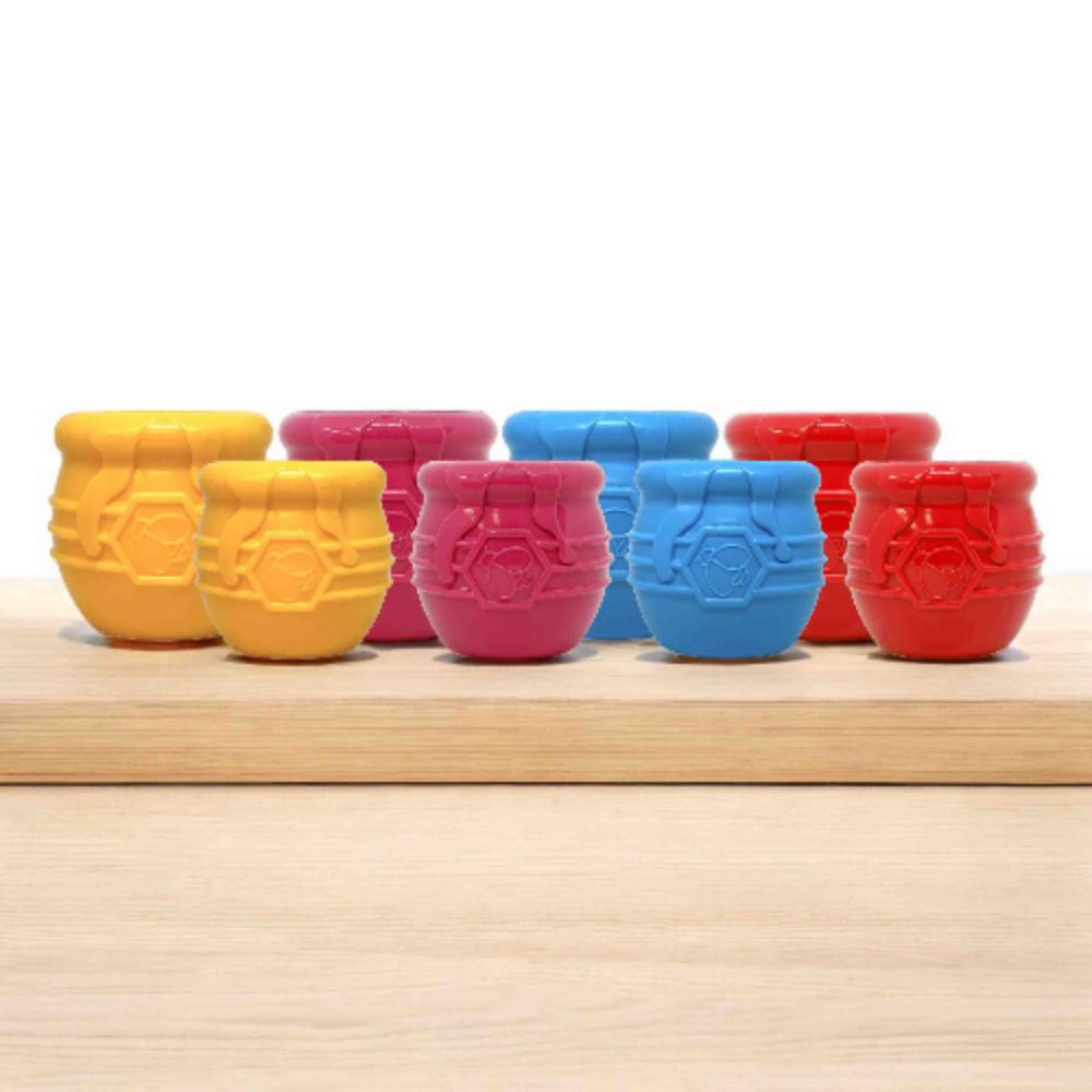 Honey Pot Dog eCup Treat Dispenser | Durable PUP-X Rubber Enrichment Toy | USA Made Rubber Dog Toys SodaPup/True Dogs, LLC