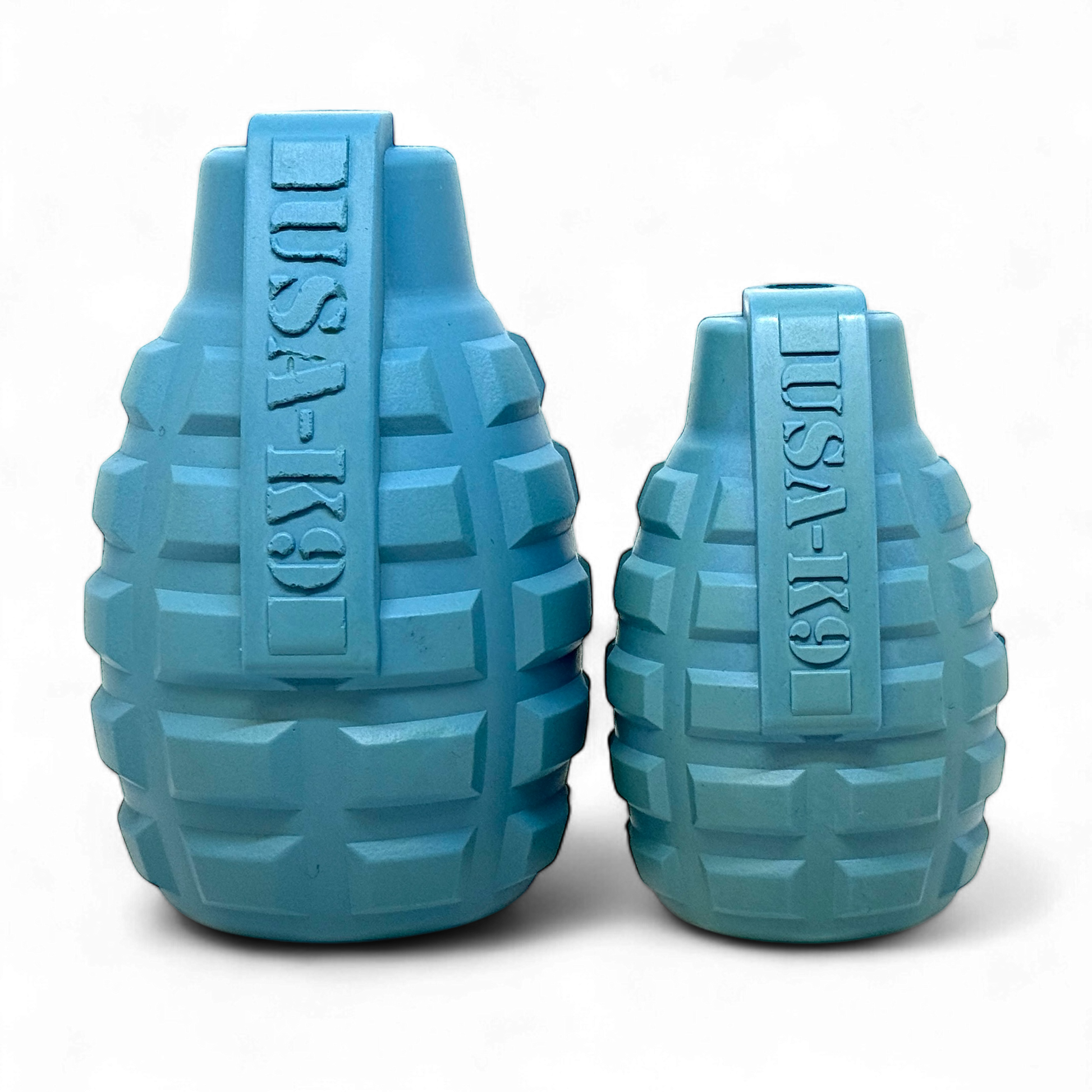 USA-K9 Grenade Shaped Rubber Dog Toy - Chew, Treat Dispenser & Tug Toy | USA Rubber Dog Toys SodaPup/True Dogs, LLC