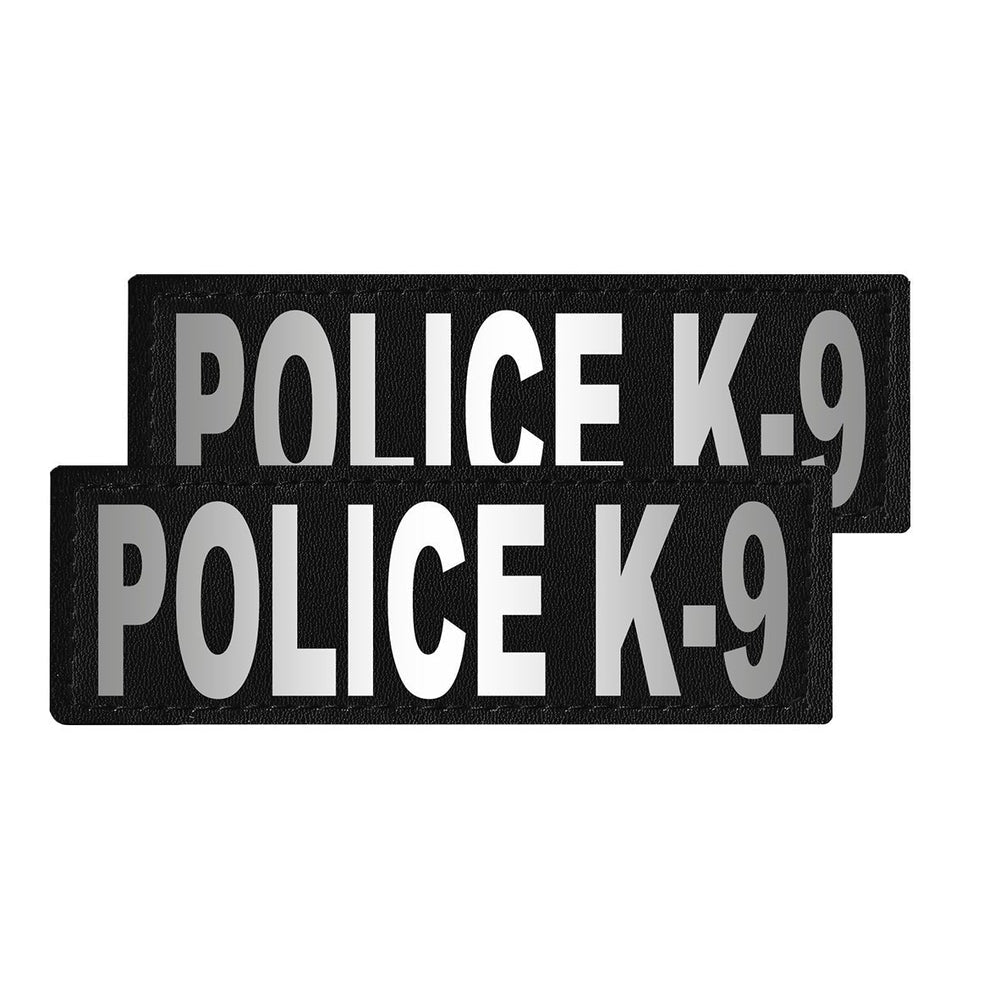 Removable Reflective Patches (Set of 2) "POLICE K-9" Dog Harnesses Dogline