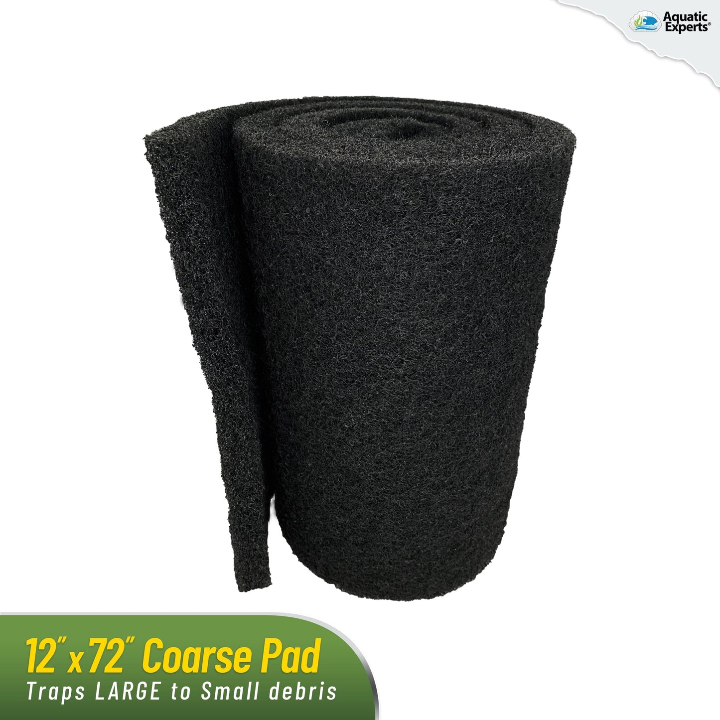 Pond Bundle - White Fine Filter Pad 12" x 72", Black Coarse FIlter Pad 12" x 72", 300 Count BioBalls with Mesh Bag Bundles Aquatic Experts